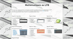 Desktop Screenshot of maths-lfb.fr