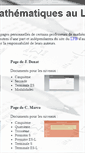 Mobile Screenshot of maths-lfb.fr