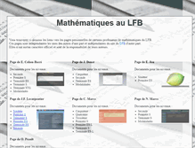 Tablet Screenshot of maths-lfb.fr